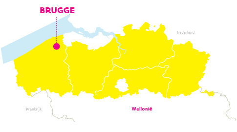 brugge no mapa