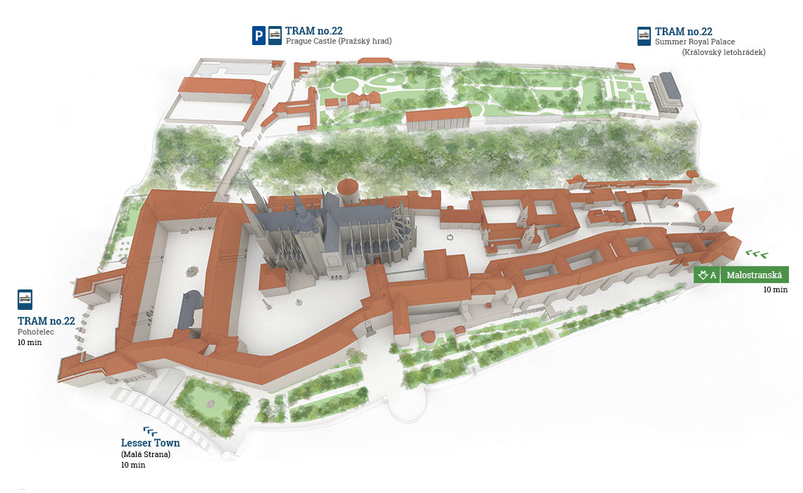 www.hrad.cz - mapa